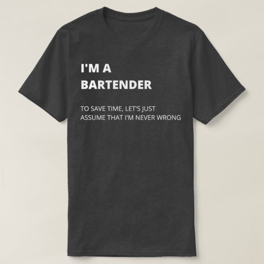Ix27m A Bartender Bartender Memes Quality Design T-shirt (Design voorkant)
