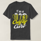 Ix27m A Craty Girl Craft Beer Home Brewing T T-shirt (Design voorkant)