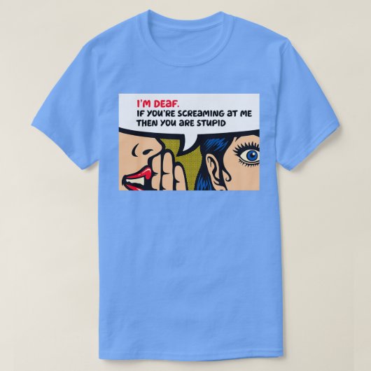 Ix27m Deaf Funny Hearing Verminderde Joke T-shirt (Design voorkant)