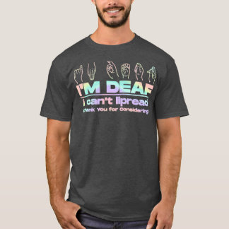 Ix27M DEAF-kleding T-shirt