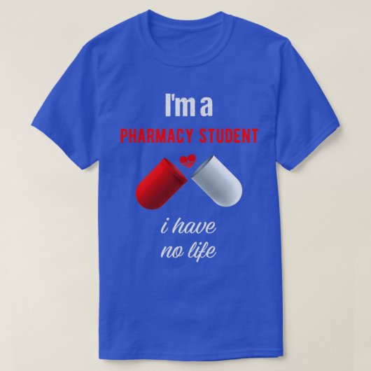 ix27m een apothekersstudent ik heb geen leven Funn T-shirt (Design voorkant)