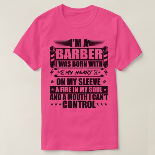 Ix27m een Barber die ik met mijn hart op mijn slaa T-shirt (Design voorkant)