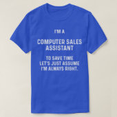 Ix27m een medewerker van de computerverkoop om tij t-shirt (Design voorkant)