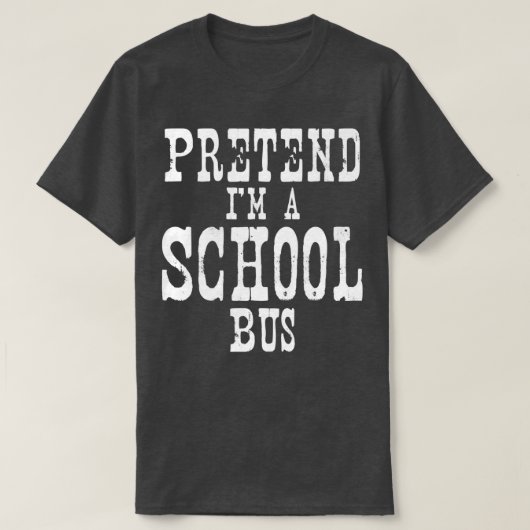 Ix27m een schoolbus Halloween 2 T-shirt (Design voorkant)