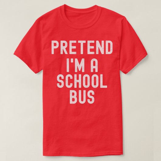 Ix27m een schoolbus maken Funny Costume T-shirt (Design voorkant)