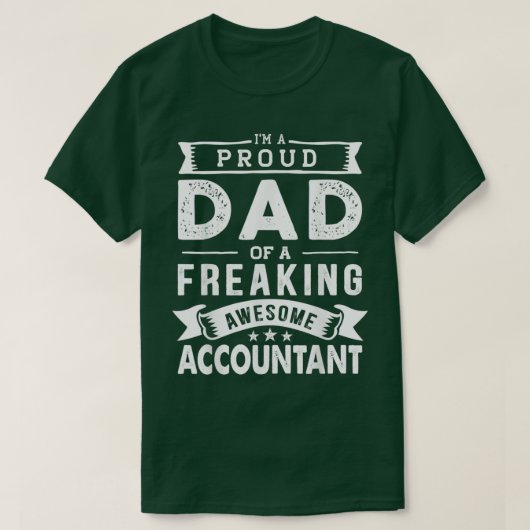 Ix27m een vader van accountant Funny Fatherx27s D T-shirt (Design voorkant)