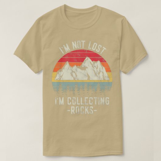 Ix27m niet verloren Ix27m die Rocks Funny Hiking v T-shirt (Design voorkant)