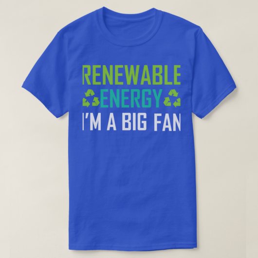 Ix27m voor hernieuwbare energie een grote ventilat t-shirt (Design voorkant)