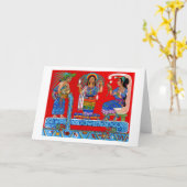 Ix Chel Wenskaart Kaart (Gele Bloem)