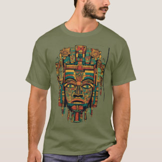 Ixchel Mayan Godheidsmasker T-shirt