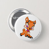 Ixi Oranje Ronde Button 5,7 Cm (Voorkant /achterkant)