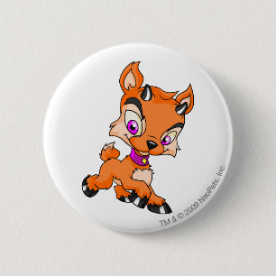 Ixi Oranje Ronde Button 5,7 Cm