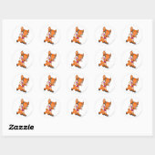 Ixi-Sinaasappel Ronde Sticker (Vel)