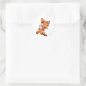 Ixi-Sinaasappel Ronde Sticker (Tas)