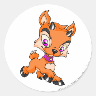 Ixi-Sinaasappel Ronde Sticker