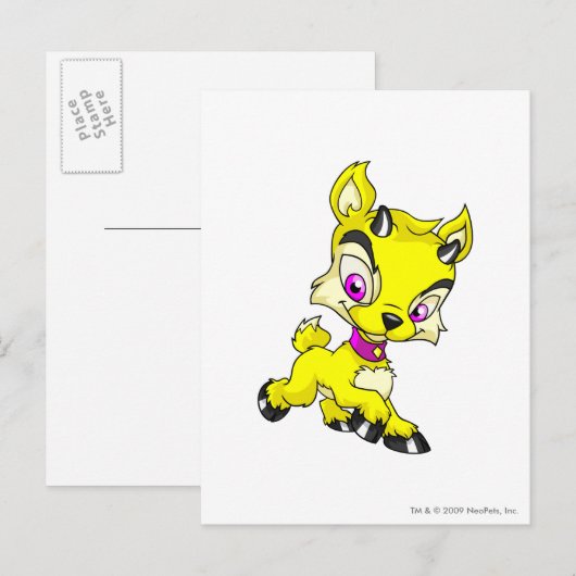 Ixi Yellow Briefkaart (Voorkant / Achterkant)