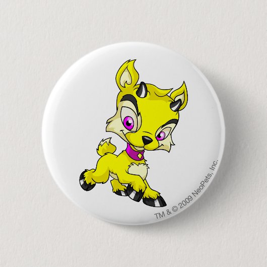 Ixi Yellow Ronde Button 5,7 Cm (Voorkant)