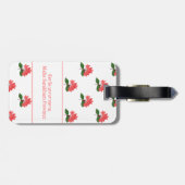 Ixora Coccinea, bloem van Maha Sarakham Bagagelabel (Achterkant horizontaal)