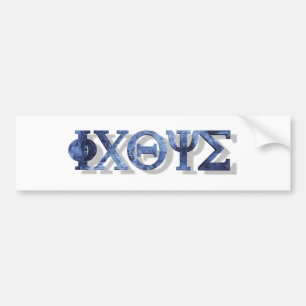 IXOYE 2 Blauw 3D Bumpersticker