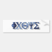IXOYE 2 Bleu 3D Bumpersticker (Voorkant)
