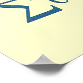 IXOYE-akrostisch (blauw) Poster (Hoek)