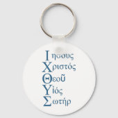 IXOYE-akrostisch (blauw) Sleutelhanger (Voorkant)