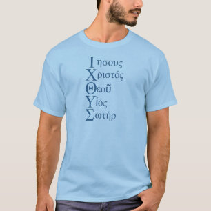 IXOYE-akrostisch (blauw) T-shirt