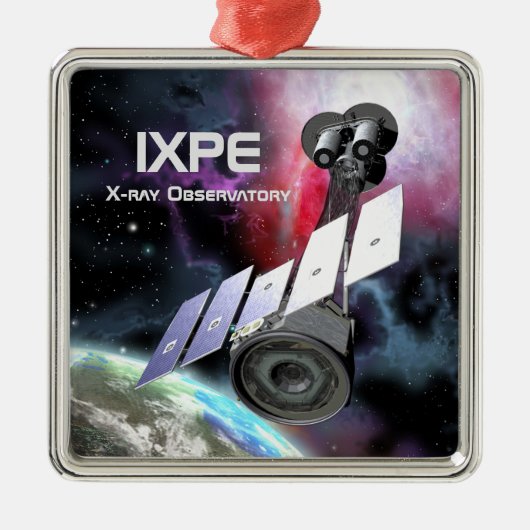 IXPE X-Ray Observatory Metalen Ornament (Voorkant)