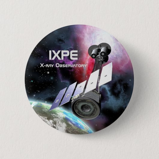 IXPE X-Ray Observatory Ronde Button 5,7 Cm (Voorkant)
