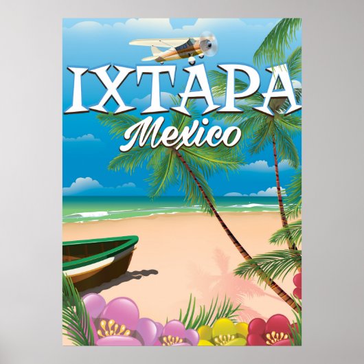 Ixtapa Mexico Beach poster (Voorkant)