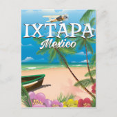 Ixtapa Mexico Beach poster Briefkaart (Voorkant)