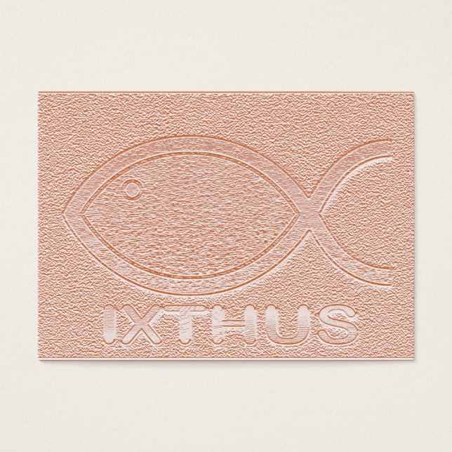 IXTHUS Christelijk Vis Symbool - Tract Kaart / (Voorkant)
