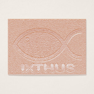 IXTHUS Christelijk vissymbool - Tract Card / Visitekaartjes