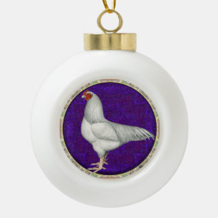 Ixworth Rooster Keramische Bal Ornament