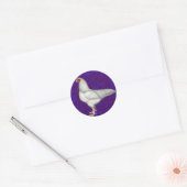 Ixworth Rooster Ronde Sticker (Envelop)