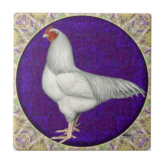Ixworth Rooster Tegeltje (Voorkant)