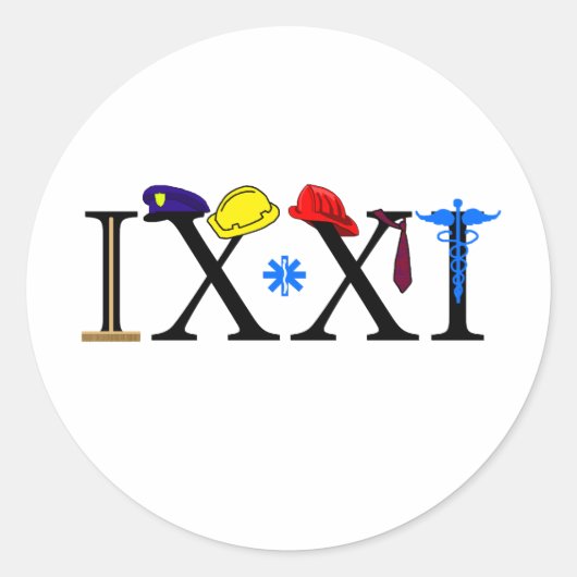 IXXI herinner me 9-11 Ronde Sticker (Voorkant)