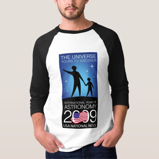 IYA2009 - Amerikaanse node: basic 3/4 mouw raglan T-shirt (Voorkant)