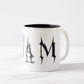 IYAM Black op White Cup/Mok Tweekleurige Koffiemok (Voorkant rechts)