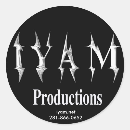 IYAM Productions Sticker (Voorkant)