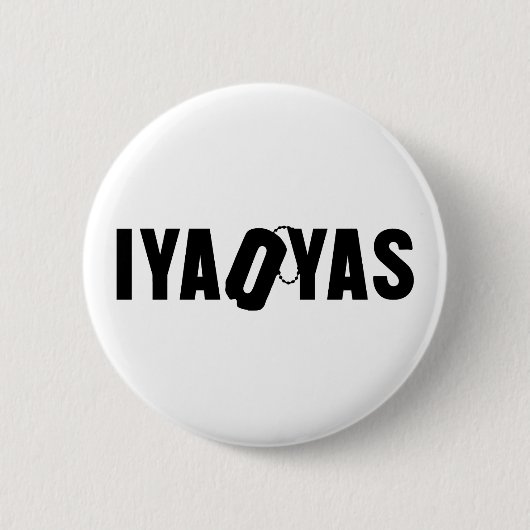 IYAOYAS RONDE BUTTON 5,7 CM (Voorkant)