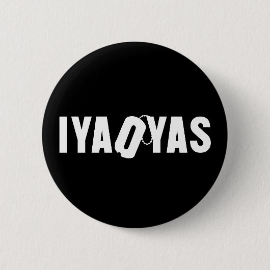 IYAOYAS RONDE BUTTON 5,7 CM (Voorkant)