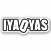 IYAOYAS STICKER (Voorkant)