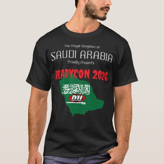 IYH Headycon Saudi 2026 T-shirt (Voorkant)
