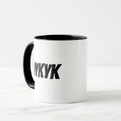 IYKYK (als je het weet) Mok (Voorkant links)