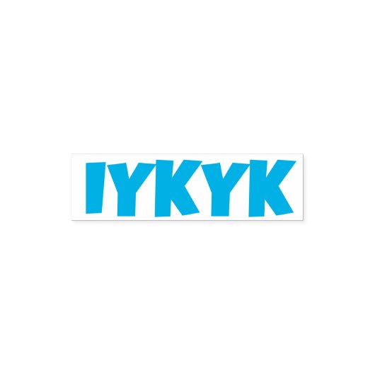 IYKYK  ZELFINKTENDE STEMPEL (Design)
