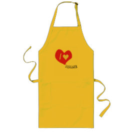 “I🤍You Heart – Cute Romantic Gift Design” Lang Schort