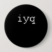iyq ronde button 4,0 cm (Voorkant)