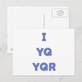 IYQYQR zoals jij Briefkaart (Voorkant / Achterkant)