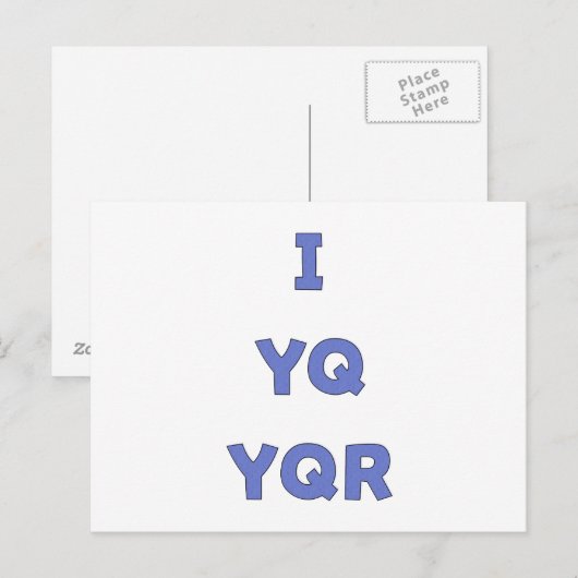 IYQYQR zoals jij Briefkaart (Voorkant / Achterkant)